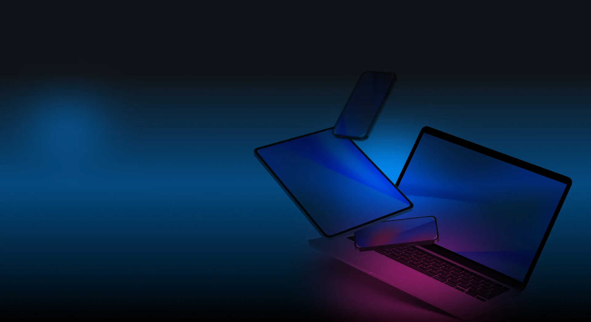 Laptop, Dekstop, Tablet and Phone